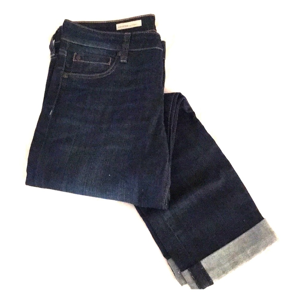 Boyfriend Jeans, dark wash